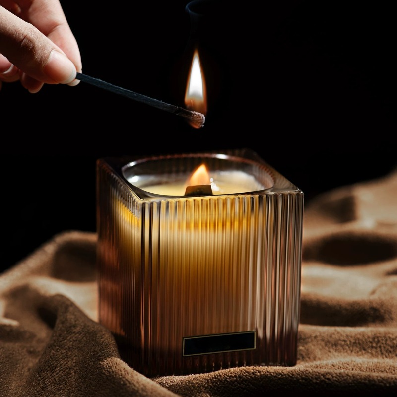 Home Fragrance Candles - Vela Aromática com Fragrância Duradoura, Decoração