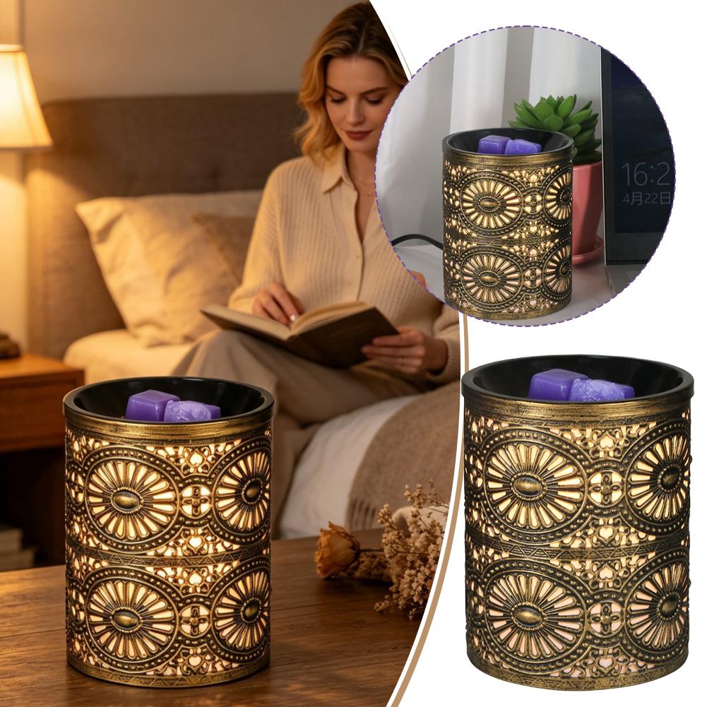 Home Fragrance Candles - Novo Castiçal de Ferro Geométrico Dourado