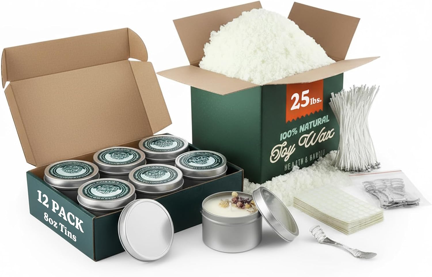 25 libras. Cera de Soja para V - Soy Wax Flake avaliação e preço