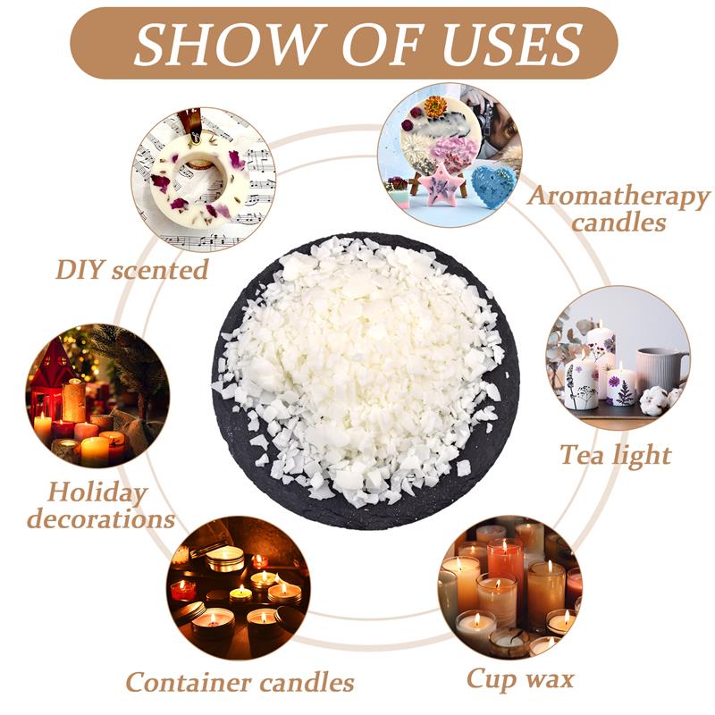 50-1000g natural puro floco de - Soy Wax Flake avaliação e preço