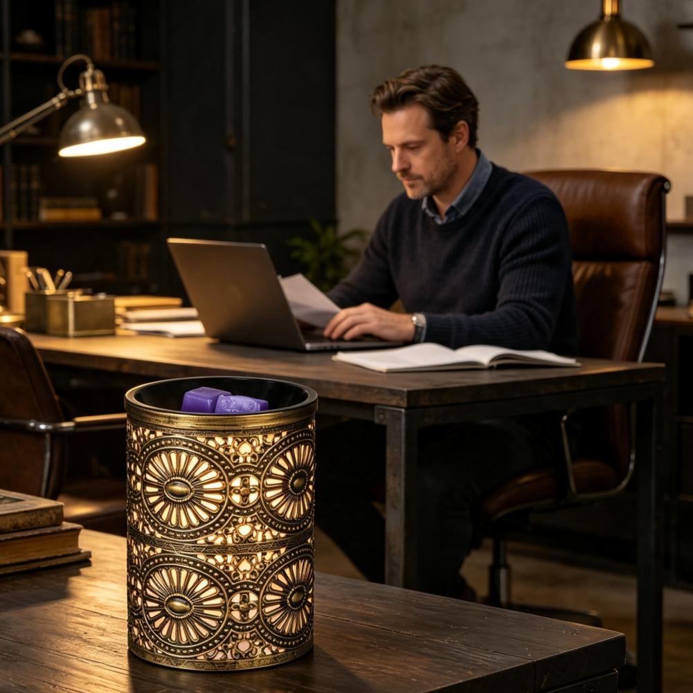Novo Castiçal de Ferro Geométr - Home Fragrance Candles avaliação e preço